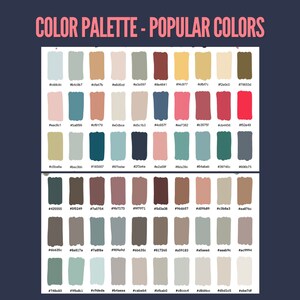 May include: A color palette chart with 100 different shades of color. The colors are arranged in rows and columns, with each color labeled with its hexadecimal code. The colors range from light to dark, and from cool to warm.