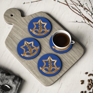 Israel Defense Forces coasters , IDF israel army  Tzahal stand with ISRAEL  made in Australia , Stand with ISRAEL
