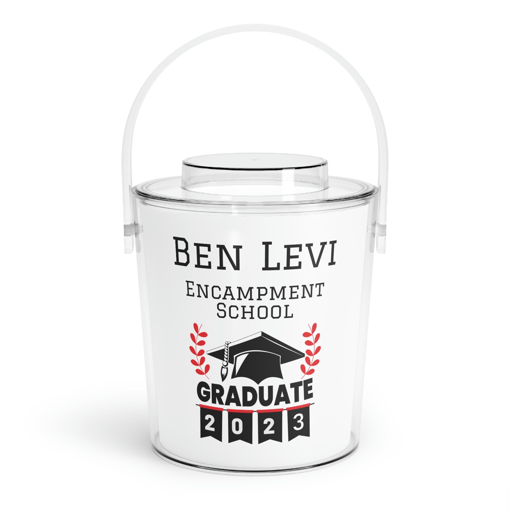 Personalized Ice Bucket Graduation With Tongs to Celebrate in Style ...