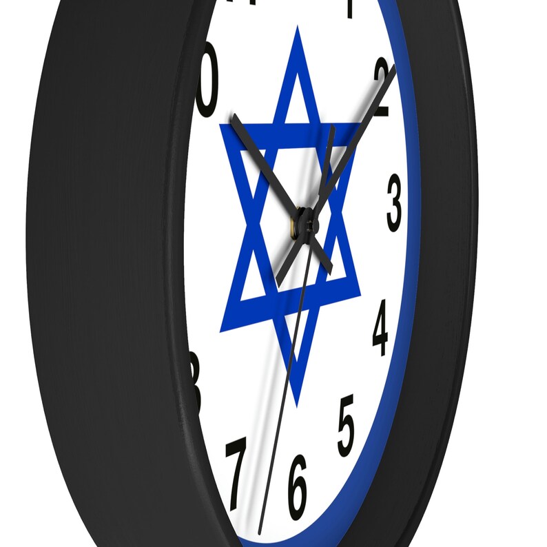Israeli Flag Wall Clock , Star of David image 5