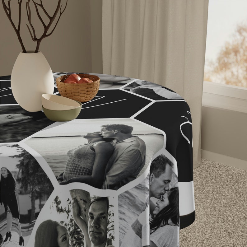 Personalized Photo Collage Tablecloth Personalized Event Etsy