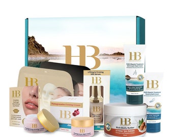 Luxurious Dead Sea Facial & Body Care Set - Complete Skincare gift box from Israel, made in Israel