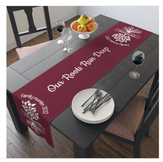 Family Table Resevers Family Reunion Table Runner, Family Reunion Decor, Family Gathering ...