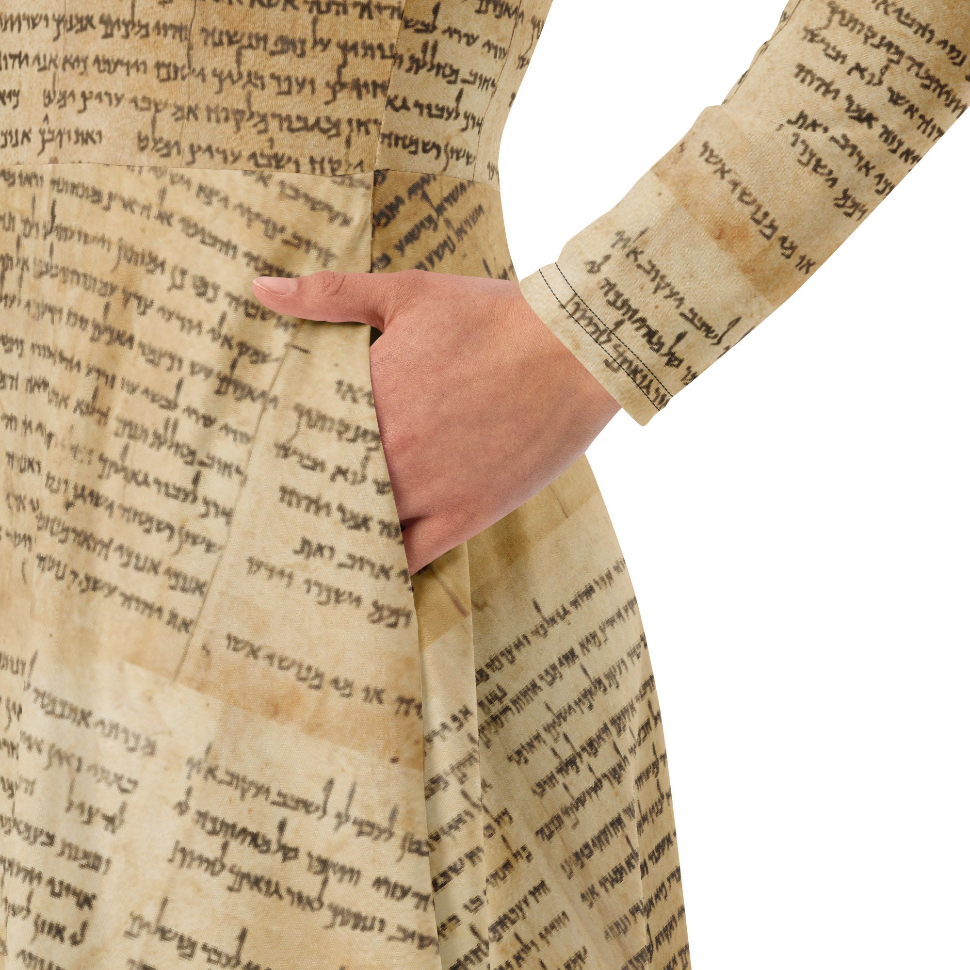 Inscripted Clothes Biblical Manuscript Outfit, Isaiah Scroll Pattern, Religious Fashion ...