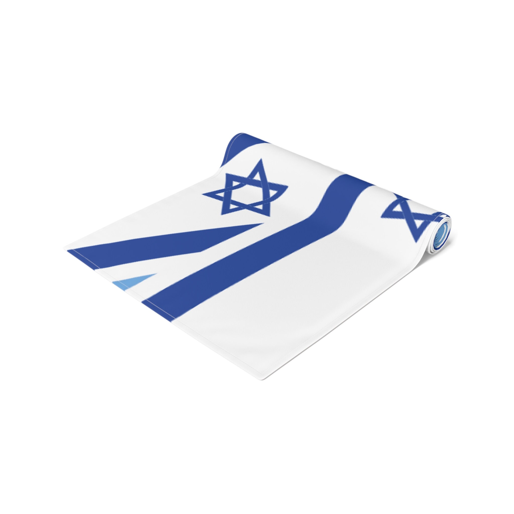 Israel Table Stand With ISRAEL Table Decoration, Israel Flag Runner, Israeli Table ...
