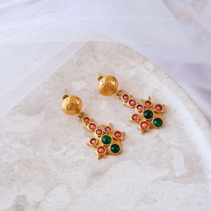 Handmade Turkish Earrings: Gold Bohemian Jewelry