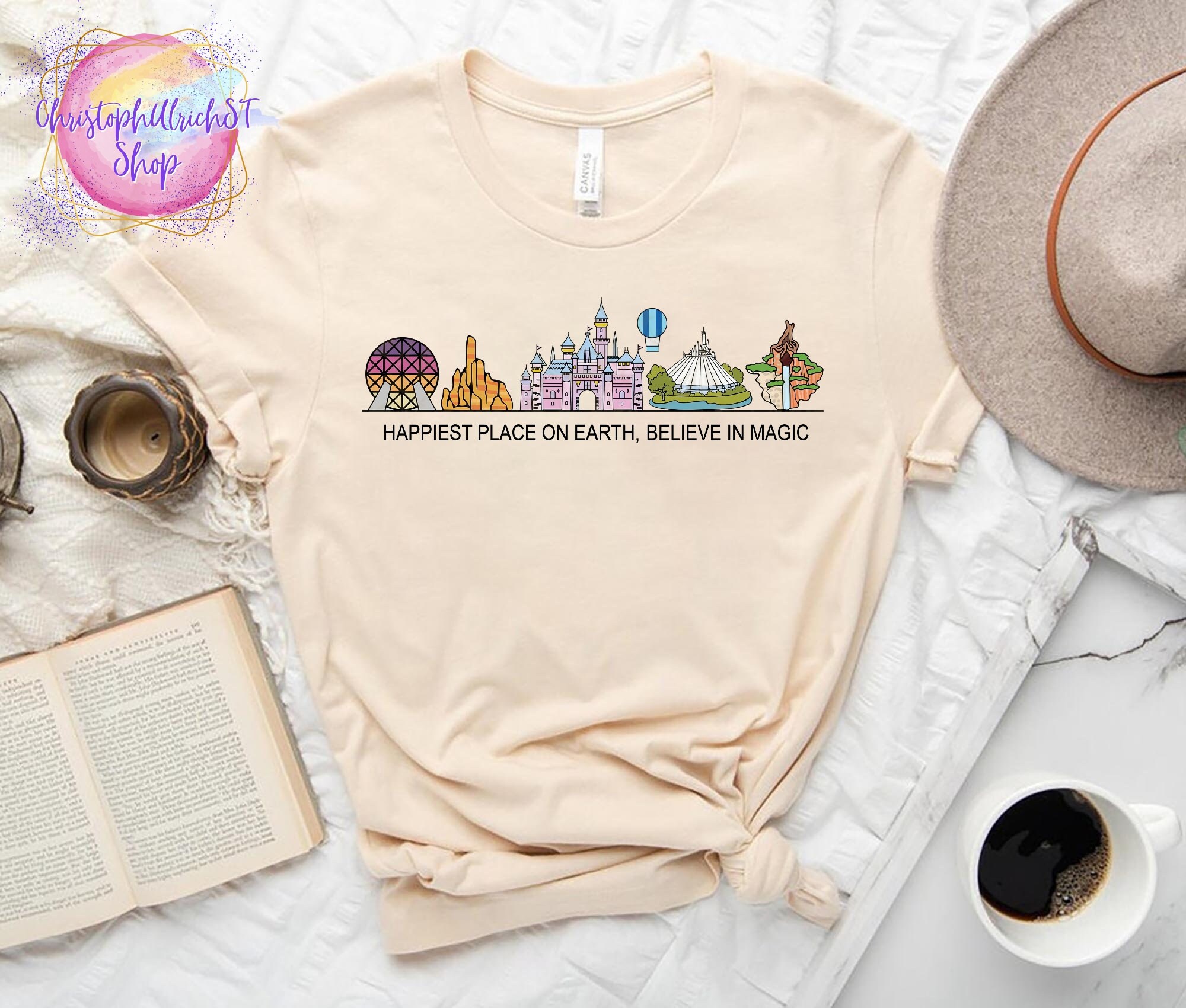 Happiest Place on Earth Shirt, Believe in Magic, Disney Castle Shirt, Magic Kingdom Shirt