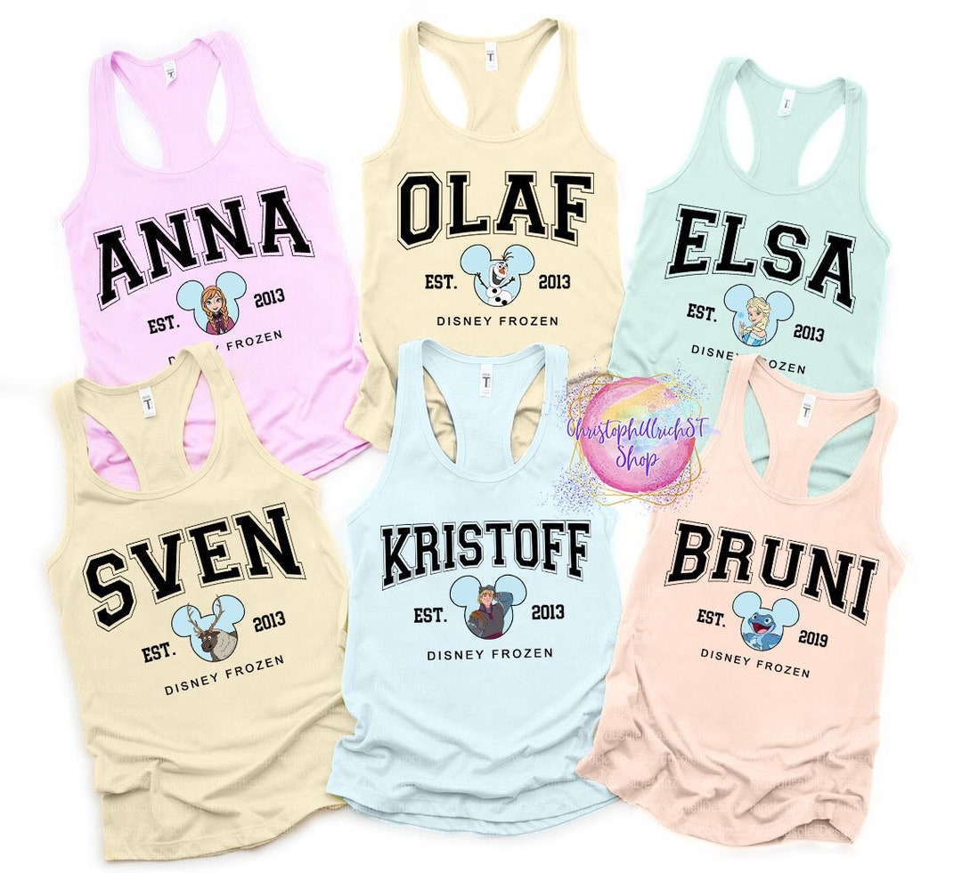 Elsa Tank Top Frozen Elsa Anna Tank Disney Couple Tank Tops - Etsy