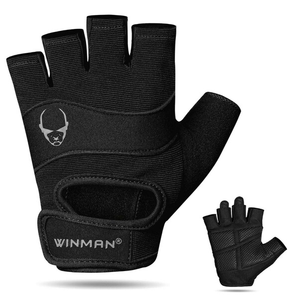 Weight Lifting Gym Gloves Body Building Fitness Training Fitness Straps Leather