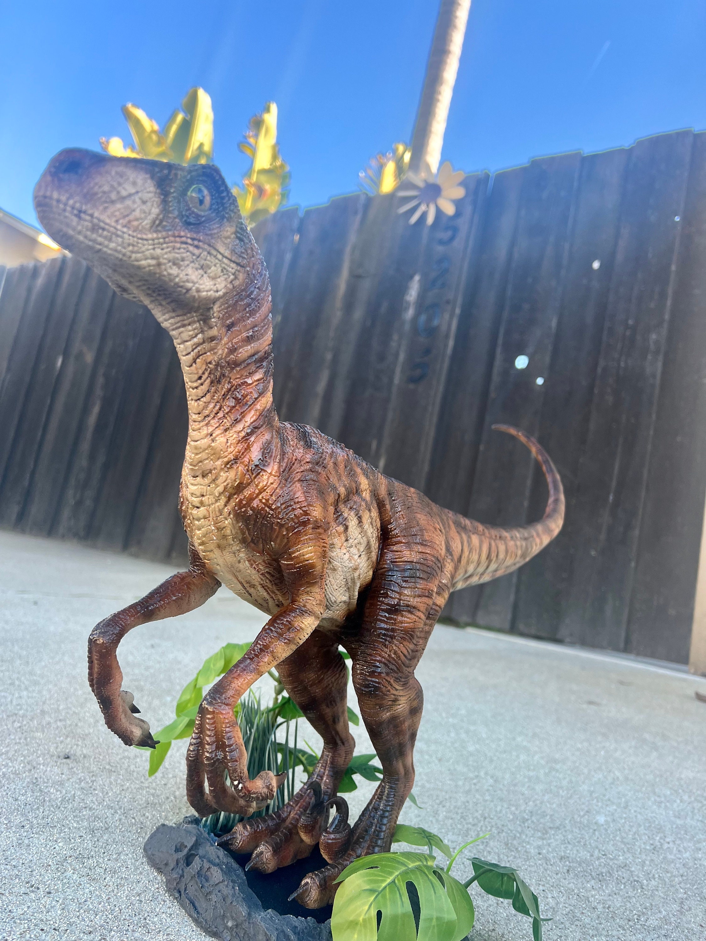 Maquette En Carton Dinosaure Velociraptor à Assembler 35x18cm - MegaCrea DIY - Activité Créative Enfants