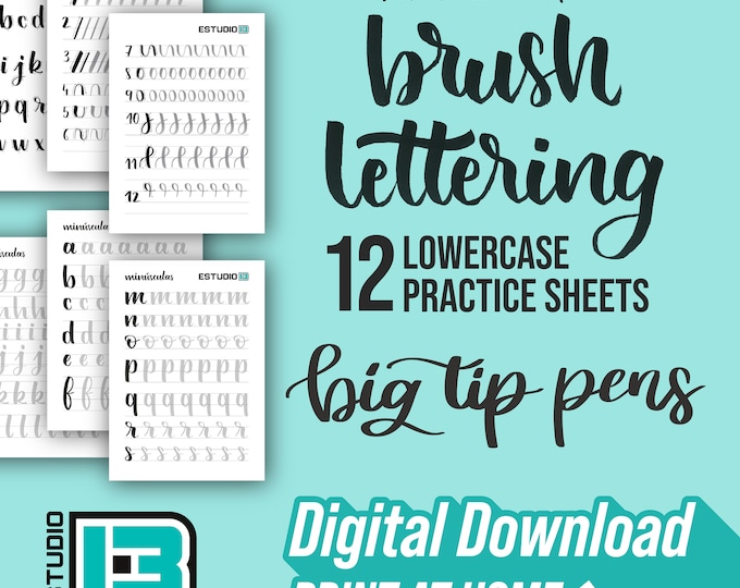 Bounce Lettering Worksheets / Plantillas De Bounce Lettering /bounce ...