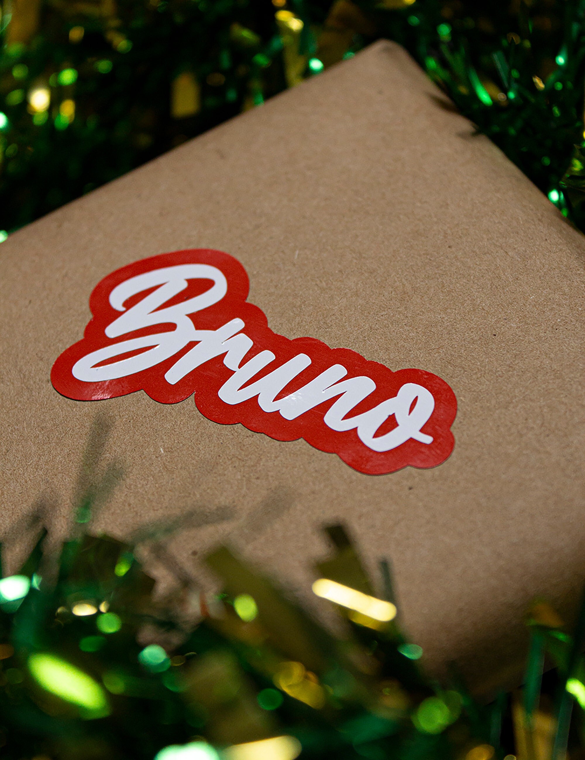 Custom Name Tags, Christmas Labels, Custom Vinyl Names, Gift Stickers