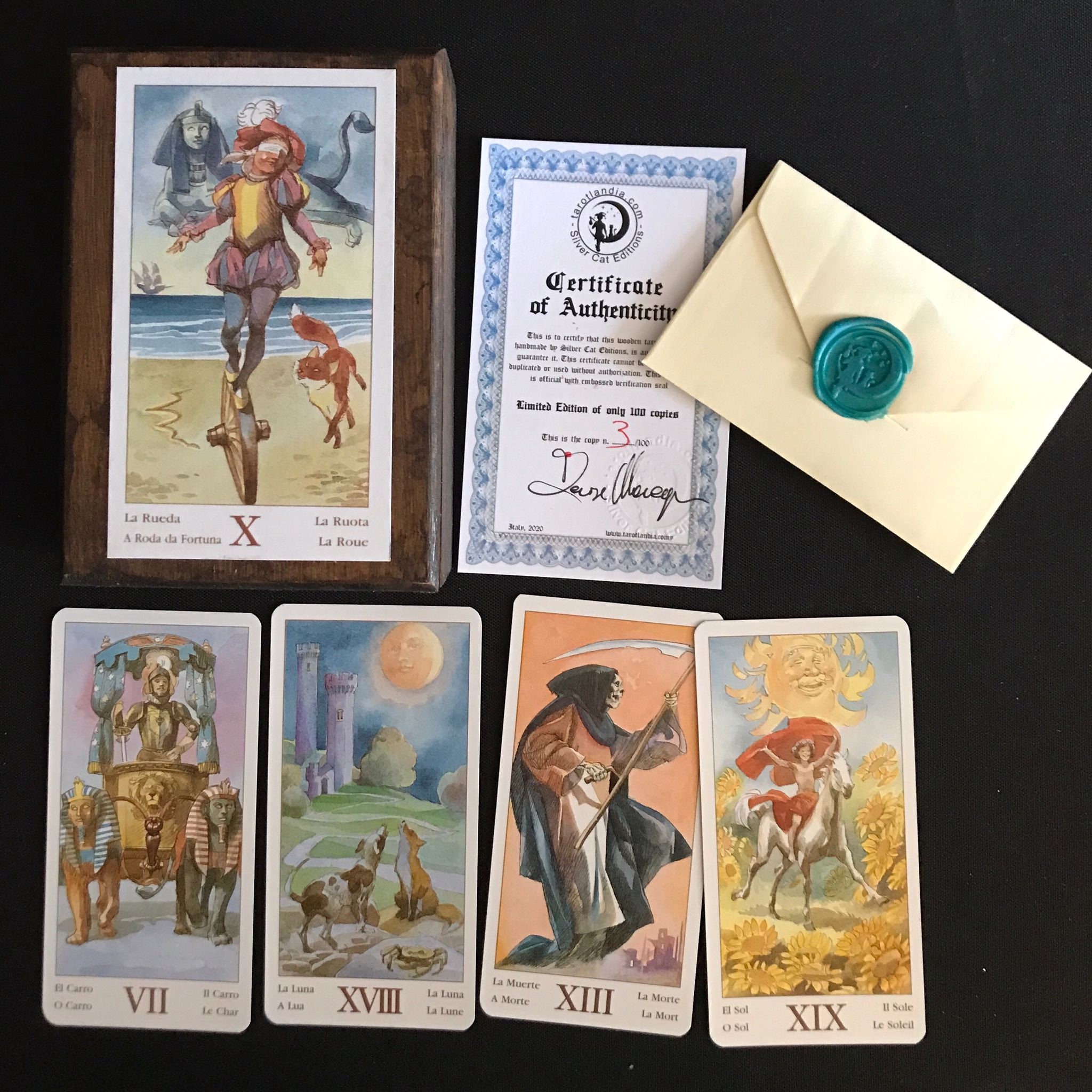 Novo tarot dos mil e uma noites cartas por lo scarabeo jogos de