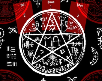 Gothic Mysteries Lenormand Reading Mat - 45 x 45 Cm