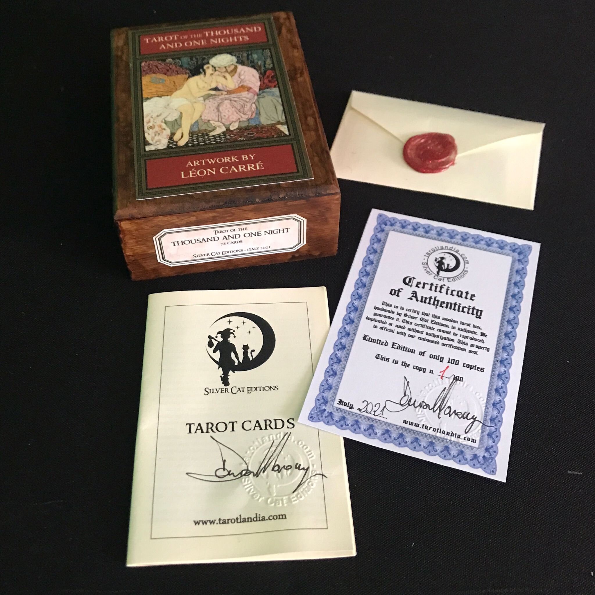 Mazzo Di Tarocchi Delle Mille E Una Notte - Carte Divinatorie In Edizione Inglese Con Borsa In Velluto