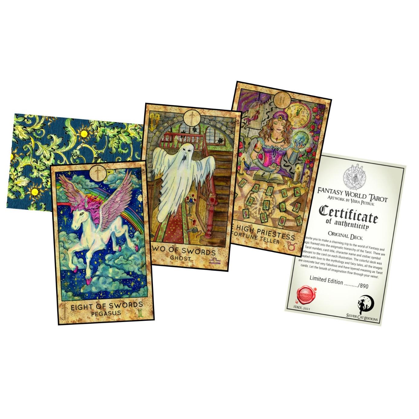 FANTASY WORLD TAROT Limited Edition Numbered of 890 Copies FANTASY WORLD TAROT Limited Edition Numbered of 890 Copies
