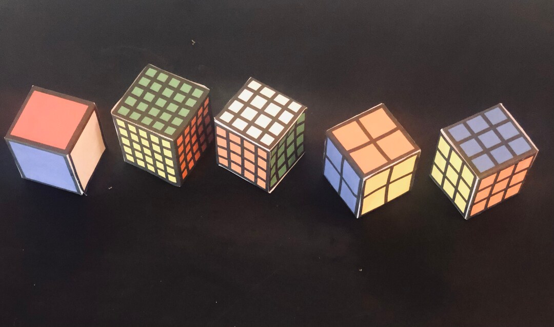Papercraft Magic Cube Pack 1 - Etsy