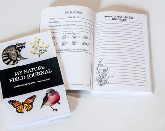 Nature Journal For Kids- Charlotte Mason Nature Study Prompts Field Notebook Nature Anatomy Bird Watching Journal Handbook of Nature Study