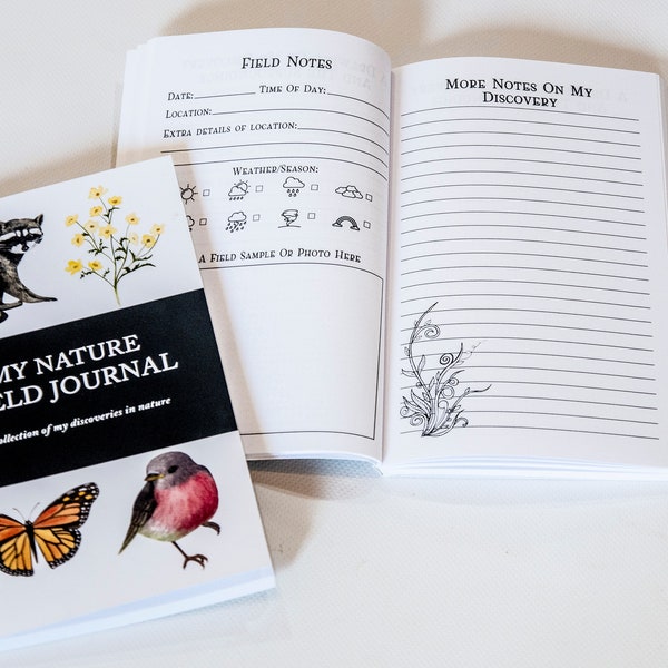 Nature Journal For Kids- Charlotte Mason Nature Study Prompts Field Notebook Nature Anatomy Bird Watching Journal Handbook of Nature Study