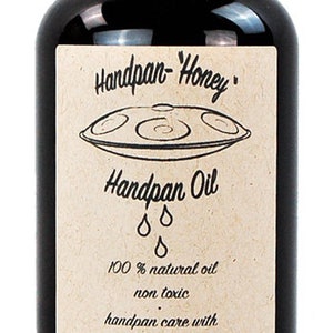 Handpan Pflegeöl &quot;Handpan-Honey&quot;, Handpan Care, Hanpan Oil, Handpan Pflege