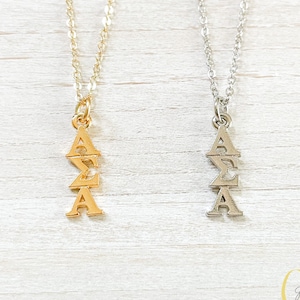 Collier pendentif cravate grec Alpha Sigma Alpha Sorority (Alpha Sig, )