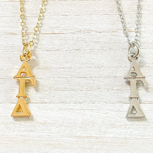 Alpha Gamma Delta Sorority Necklace Alpha Gam Sorority Etsy