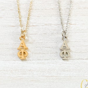 Alpha Phi Sorority griechische Lavalier-Tropfen-Halskette (APhi, ......