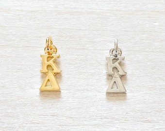 Kappa Delta Sorority Greek Lavalier Drop Pendant (Kay Dee, KD, ΚΔ)