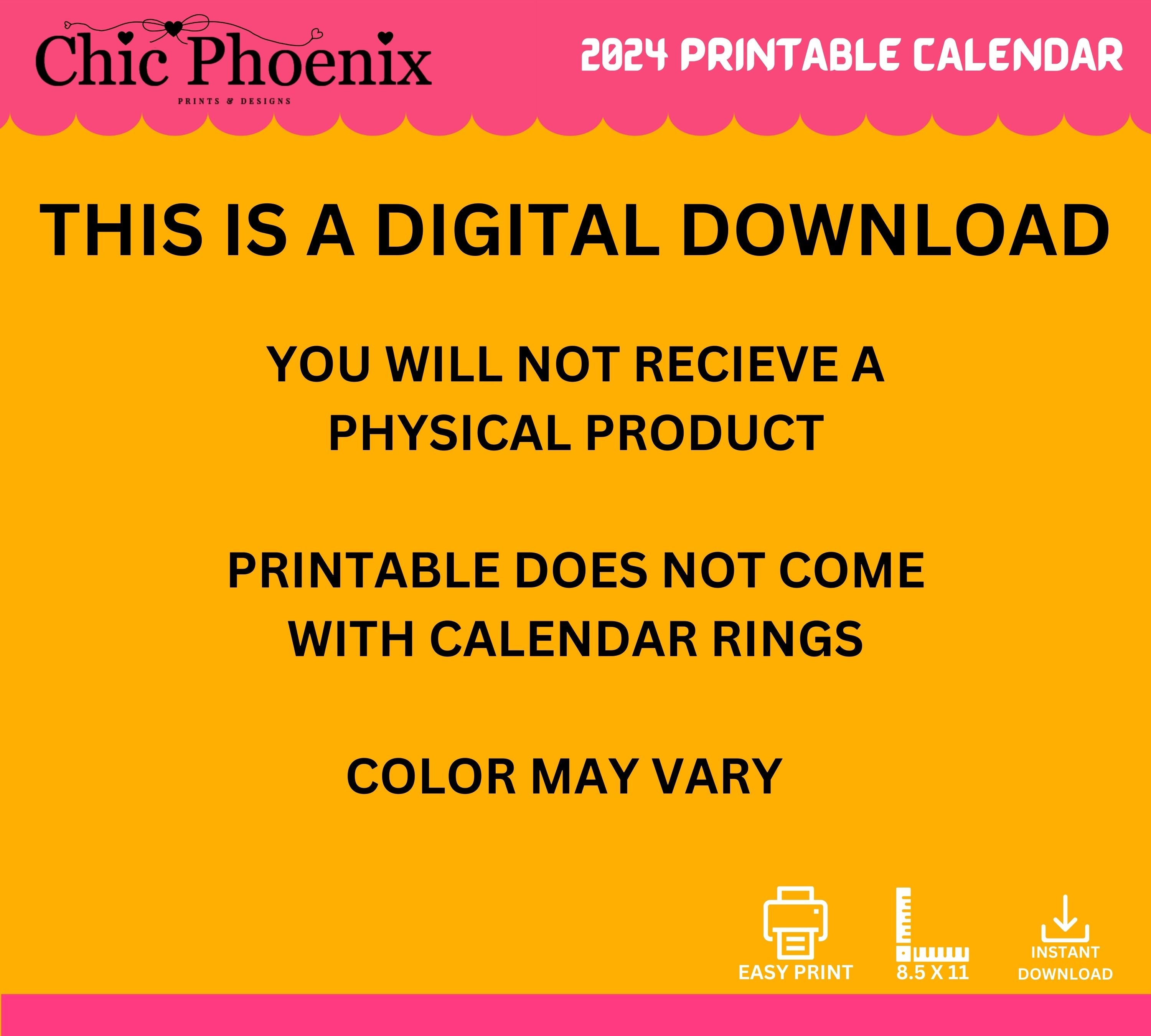 Printable 2024 African American Calendar 12 Month Calendar With US