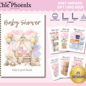 Livro de cartões de presente para chá de bebê, presente da mamãe, chá de bebê exclusivo, presente dos pais, novo presente do bebê, pacote de cuidados para a nova mamãe