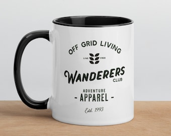 Wanderers Mug | Wanderlust Mug for Adventurers, Explorers, Hiking Mug, Travel Cup, Off Grid Van Life Mug, coffee cup