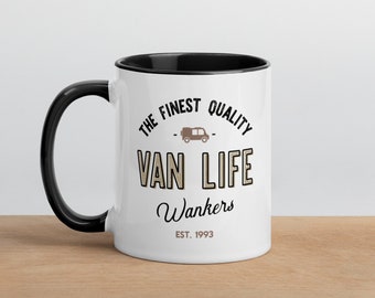 Tasse Van Life W*nkers | Poignée et intérieur noirs