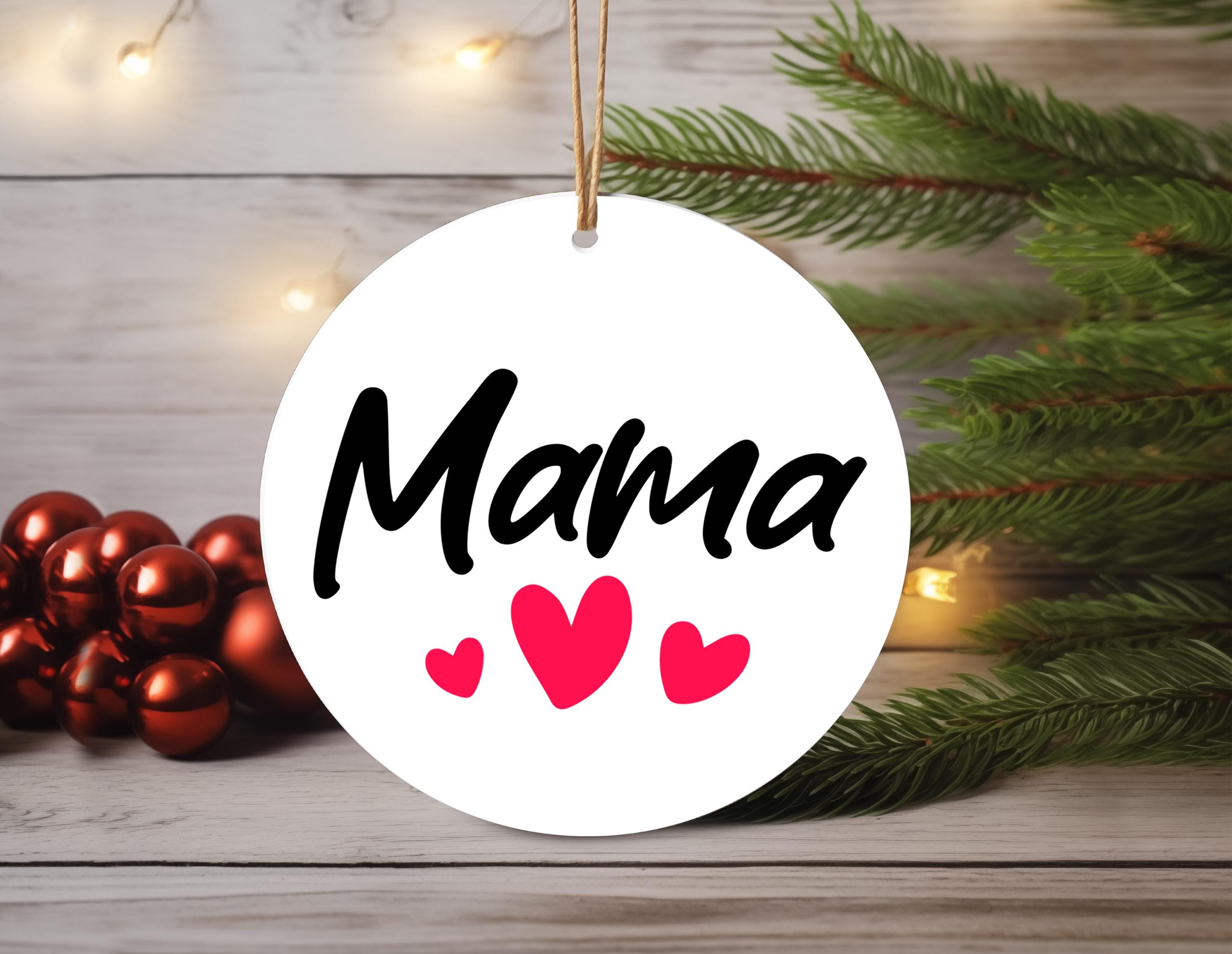 * vintage ornament ୨୧ * ホワイト シープ mama Mama Ornament, White Ceramic Ornament, Mama Gift Idea, Round