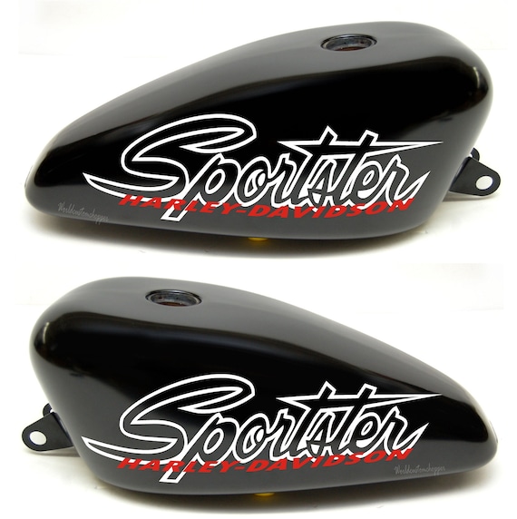 Custom motorcycle tank stickers compatible for Harley Davidson Sportster