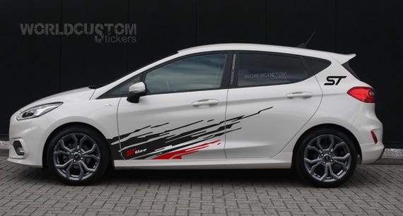 Stickers Abstract Graphics for Ford Fiesta ST Line Auto Tuning Sport Racing