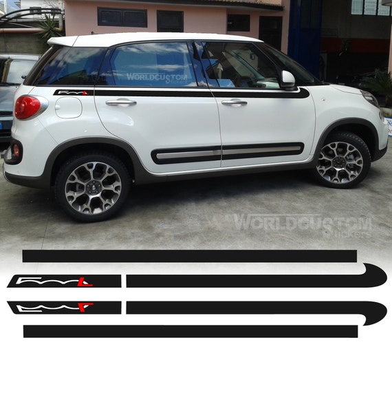 Upper side stripes stickers for Fiat 500 L Auto Tuning Sport