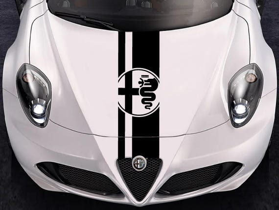 Alfa Romeo Giulietta Mito Hood Stripe Stickers Car Tuning