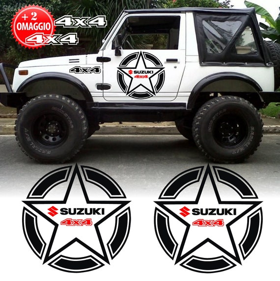 Off-Road Stickers Suzuki Samurai Santana Side Stars 4x4 off road