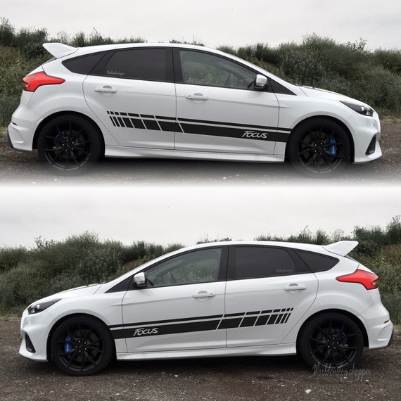 Side stripe stickers for Ford Focus Auto Tuning Racing Ford