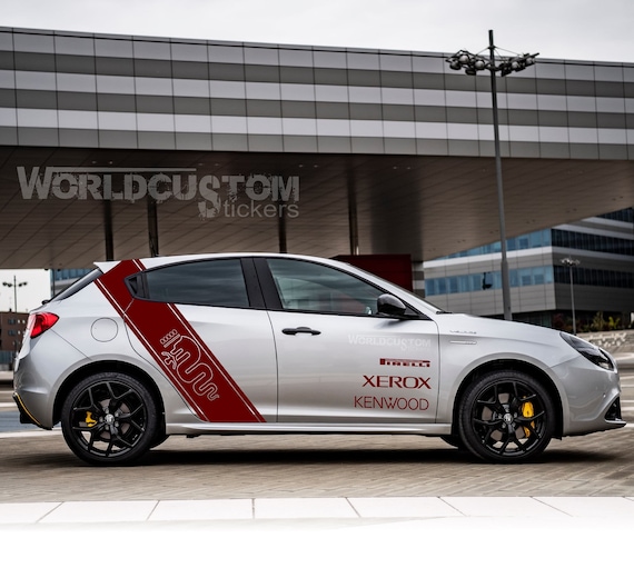 alfa romeo mito giulietta ADESIVI decal razza central volante sticker carbonlook