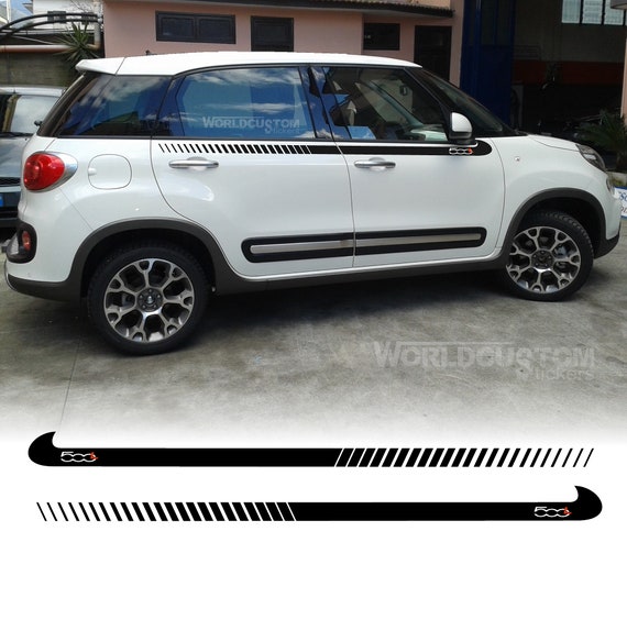 Upper side stripes stickers for Fiat 500 L Auto Tuning Sport