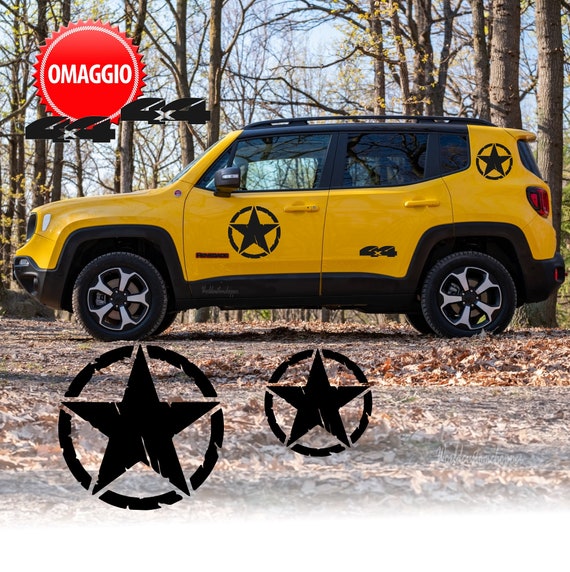 Off-road off-road stickers Stars compatible with Jeep Renegade + 2 4x4 freebies