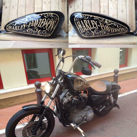 Harley Davidson Stickers for Custom Motorcycle Tank Biker Arabesque -   Norway
