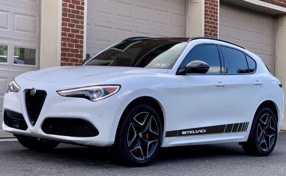 Stickers Side Stripes Compatible with Alfa Romeo Stelvio Auto Tuning Sport