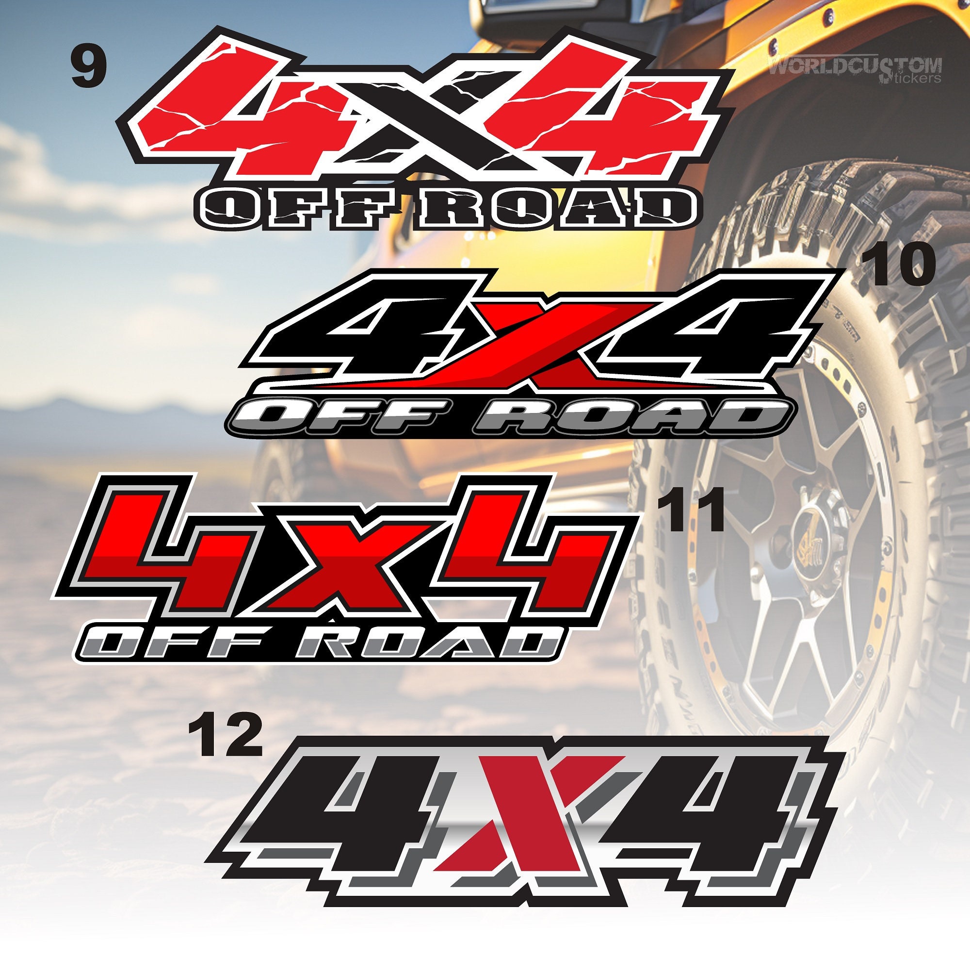 Sticker logo 4x4 suv ref 63 - LOGOS 4X4 - off-road-stickers