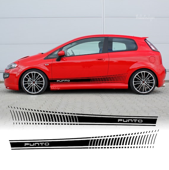 Stickers Stickers Fiat Grande Punto Side bands Under door Car tuning Sport