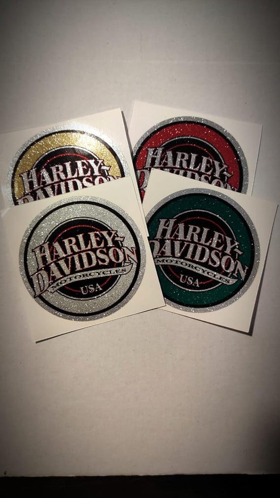 ADESIVO 3D STEMMA LOGO SERBATOIO compatibile MOTO HARLEY DAVIDSON 95x70 Oro