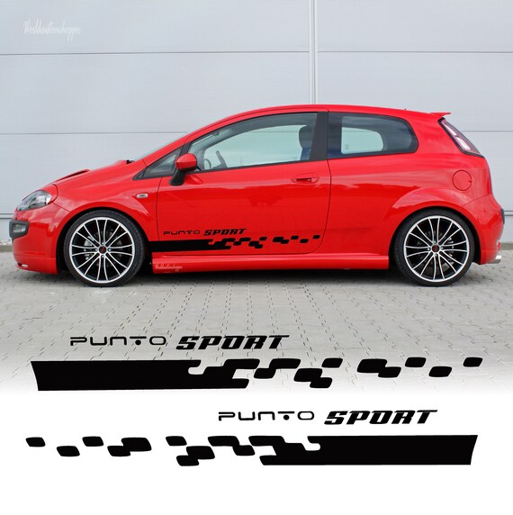 Stickers for Fiat Grande Punto Sport Technical bands Auto Tuning sport