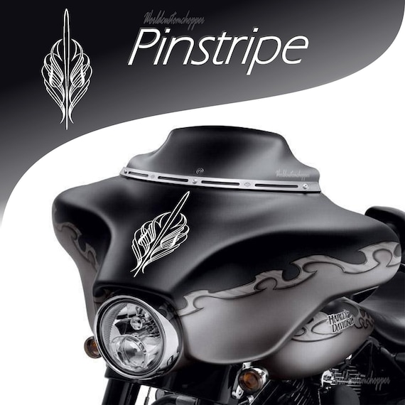 Harley Davidson Pinstripe Batwing Biker Touring Motorcycle Stickers