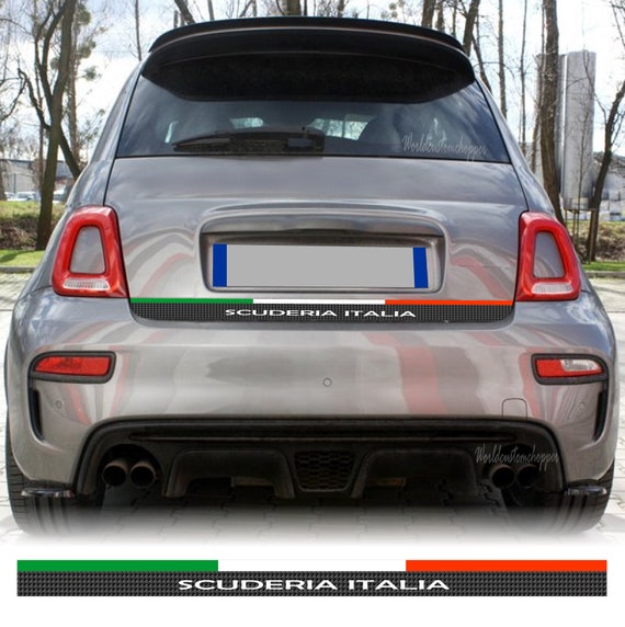 Rear fascia stickers Scuderia Italia for Fiat Abarth 500 595 695 Sport cars